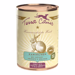 Terra Canis CLASSIC, Adulto, Medio (11 - 25 kg), Mini (5 - 10 kg), Coniglio, 400 g