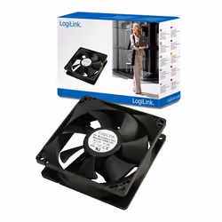 LogiLink PC case cooler, Ventilatore, Nero