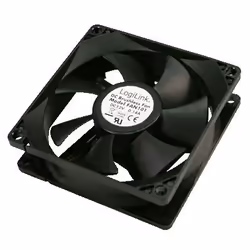 LogiLink PC case cooler Case per computer Ventilatore Nero