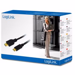 LogiLink CH0021 cavo HDMI 1 m HDMI tipo A (Standard) HDMI Type C (Mini) Nero