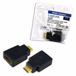 LogiLink AH0009 adattatore per inversione del genere dei cavi HDMI C HDMI A Nero - Vista aggiuntiva 2