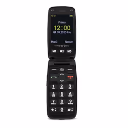 Doro Primo 406, Clamshell, 6,1 cm (2.4"), 0,3 MP, Bluetooth, 1050 mAh, Nero, Argento
