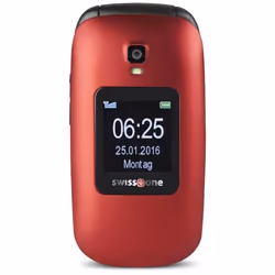 Swisstone BBM 625, Clamshell, SIM singola, 6,1 cm (2.4"), 0,3 MP, 800 mAh, Rosso