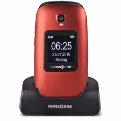 Swisstone BBM 625 6,1 cm (2.4") Rosso Telefono di livello base