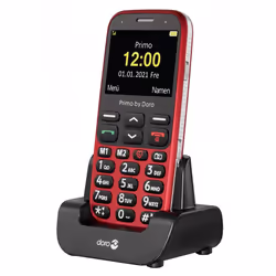 Doro Primo 368, Barra, SIM singola, 5,84 cm (2.3"), 3 MP, 1000 mAh, Nero, Rosso