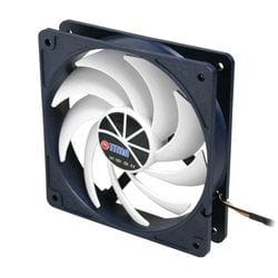 Titan TFD-12025H12ZP/KU(RB) sistema di raffreddamento per computer Case per computer Ventilatore Nero, Bianco