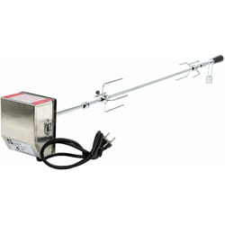 BBQ-Toro Set di spiedini per grill, 120 cm, con motore in acciaio inox, 220V - 240V