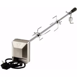 Set di spiedini universali per barbecue BBQ-Toro con spiedino, motore, supporto motore e aghi per carne. Il set di spiedini B ...