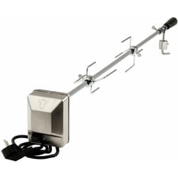 No Brand - BBQ-Toro Set universale di spiedini per grill con spiedino, motore, supporto motore e aghi per carne