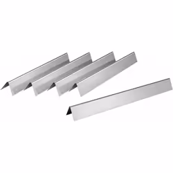 BBQ-Toro Set di diffusori di fiamma in acciaio inox (5 pezzi) | 57,4 x 6,4 cm | Barre aromatiche per grill a gas Le barre aro ...