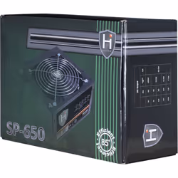 Inter-Tech HIPOWER SP-650 alimentatore per computer 650 W 20+4 pin ATX ATX Nero - Vista aggiuntiva 4