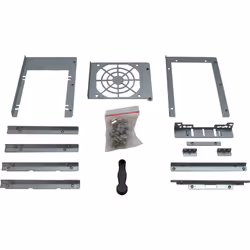 Inter-Tech 4U-4416L Supporto Nero, Argento - Vista aggiuntiva 7