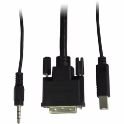 Inter-Tech KVM-AS-21DA DVI switch per keyboard-video-mouse (kvm) Nero