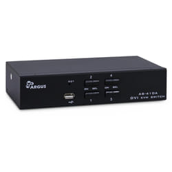 Inter-Tech KVM AS-41DA DVI switch per keyboard-video-mouse (kvm) Nero
