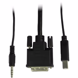 Inter-Tech KVM AS-41DA DVI switch per keyboard-video-mouse (kvm) Nero