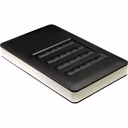 Inter-Tech GD-25LK01 Custodia per Disco Rigido (HDD) Alluminio, Nero 2.5"