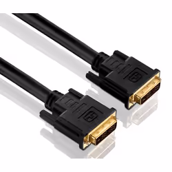 PureLink PI4000-075, 7,5 m, DVI, DVI, Nero, Oro, Rame