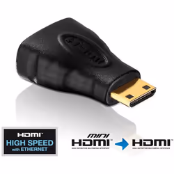 PureLink PureInstall PI055, mini HDMI, HDMI, Nero