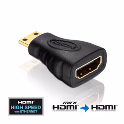 PureLink PureInstall PI055 mini HDMI HDMI Nero
