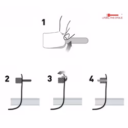Label-the-cable WALL Velcro Nylon, Poliestere Nero, Bianco 50 pz - Vista aggiuntiva 5