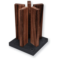 kai Stonehenge Set di coltelli da protezione Granito, Noce Grigio, Legno
