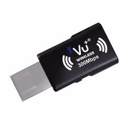 Vu+ 10005144, Wireless, USB, WLAN, Wi-Fi 4 (802.11n), 300 Mbit/s, Nero
