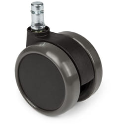 Hjh Office - 619010 5X Ruote per Pavimenti duri rolo 11 mm / 65 mm Ruote per sedie da Ufficio (Confezione da 5), Pavimenti duri, parquet, Laminato,