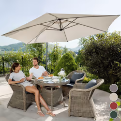 TecTake 400622 ombrellone da cortile Beige