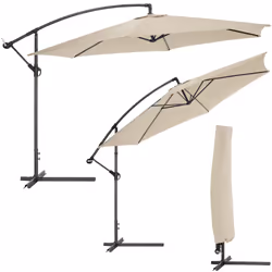 TecTake 400622 ombrellone da cortile Beige