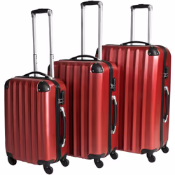 TecTake 400718, Rosso, Poliestere, Rosso, 2,6 kg