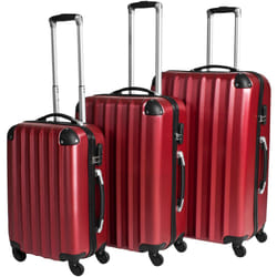 TecTake 400718 pezzo singolo di valigia Rosso