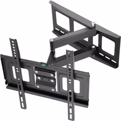 TecTake 400967, 81,3 cm (32"), 139,7 cm (55"), 70 kg, Acciaio, Nero