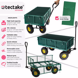 TecTake 400973 carrello manuale Verde
