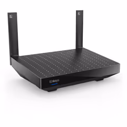 Linksys MR2000, Wi-Fi 6 (802.11ax), Dual-band (2.4 GHz/5 GHz), Collegamento ethernet LAN, Nero, Router da tavolo