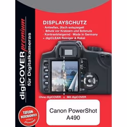 DigiCover N2406, Trasparente, Canon, Canon PowerShot A490, Protezione per schermo