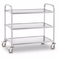 ⭐⭐⭐⭐⭐ Il robusto carrello di servizio con una portata fino a 500 kg di marca Royal Catering ✅ Modello: RCSW 3 ✅ Articolo: 100 ...