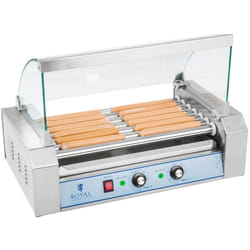 Royal Catering - Hot Dog Maker Sette Rulli Macchina Wurstel Hot-Dog Professionale Express Gastro