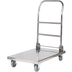 Carrello Pieghevole Portacasse Inox Ruote Gomma Cuscinetti A Sfera Portata 330Kg