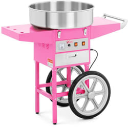 Royal Catering - Macchina Per Lo Zucchero Filato Professionale Con Carrello Diametro 52 Cm 60 s