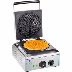 ⭐⭐⭐⭐⭐ Piastra per waffel a cuore- 1 x 1.500 Watt di marca Royal Catering ✅ Modello: RCWM-1500-H ✅ Articolo: 10010319 ⬇️ Carat ...