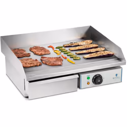 ⭐⭐⭐⭐⭐ Fry top liscio elettrico - 55 cm - 1 x 3.0 kW di marca Royal Catering ✅ Modello: RCEG-55 ✅ Articolo: 10010250 ⬇️ Caratt ...