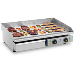 Royal Catering - Grill Elettrico Acciaio Inox Rceg-75 Dimensioni 53 x 73 x 24 Cm Peso 34 7 Kg