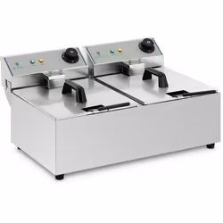 ⭐⭐⭐⭐⭐ È più buono due volte: la doppia friggitrice elettrica per la ristorazione di marca Royal Catering ✅ Modello: RCEF-10DY ...