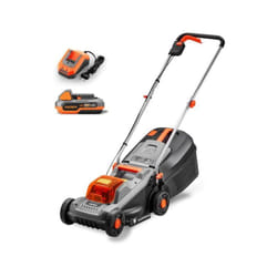 Tagliaerba a Batteria 20V FX-E1RM20ECO - Leggero, Silenzioso, Perfetto per Piccoli Giardini fino a 400 m² - sacco di raccolta da 30L