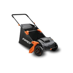 Fuxtec - Raccoglitore di foglie e erba FX-LS52, larghezza di lavoro 530 mm, profondità regolabile 0-40 mm, sacco di raccolta da 100 l, leggero e