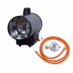 FUXTEC FX-GH10 stufetta elettrica Interno Nero 10000 W Riscaldatore ambiente elettrico con ventilatore