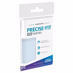 ULTIMATE GUARD Precise-Fit Sleeves Standard Size, Protezione per carta, Trasparente, 100 pz