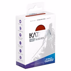 ULTIMATE GUARD Katana Sleeves Standard Size, Protezione per carta, Rosso, 100 pz