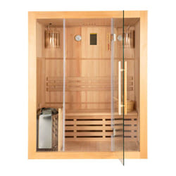 Sauna tradizionale skyline l - 150 x 120 cm per 3 persone - Home Deluxe