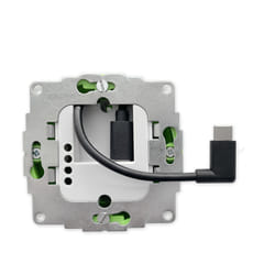 smart things s48 C presa energia USB C Bianco, Metallico